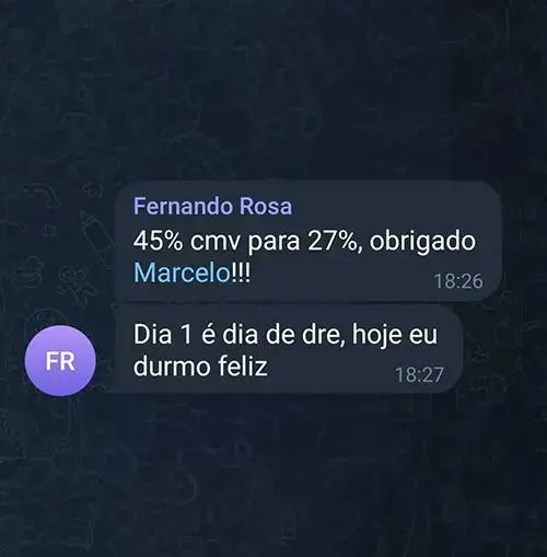 Depoimento 5 de aluno da Consultoria Tração